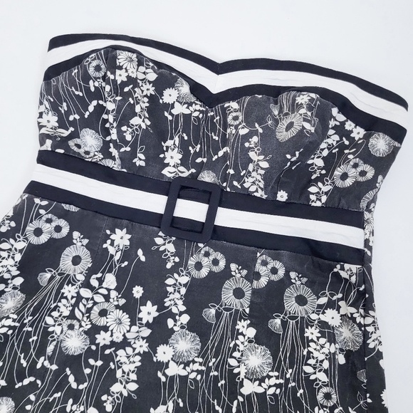 FREE W Purchase Floral Mini Dress Strapless petticoat tube top - Picture 12 of 16